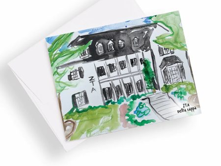 ZETA TAU ALPHA LOUISIANA STATE UNIVERSITY HOUSE NOTECARD SET Fashion