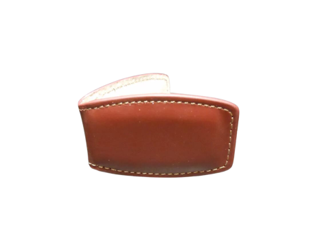 BROWN LEATHER MONEY CLIP For Discount