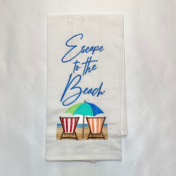 ESCAPE TO THE BEACH KITCHEN HAND TOWEL Discount