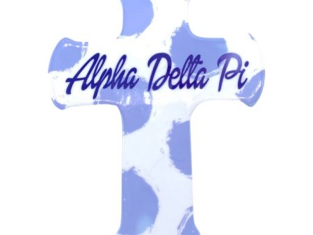 ALPHA DELTA PI CERAMIC CROSS For Discount