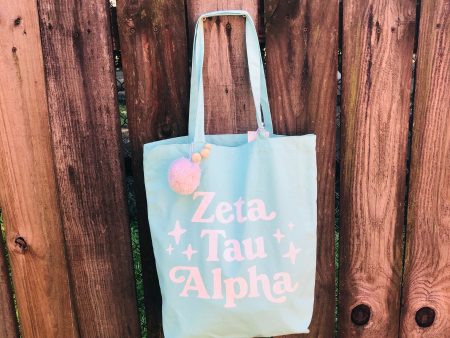 ZETA TAU ALPHA POM POM TOTE Cheap