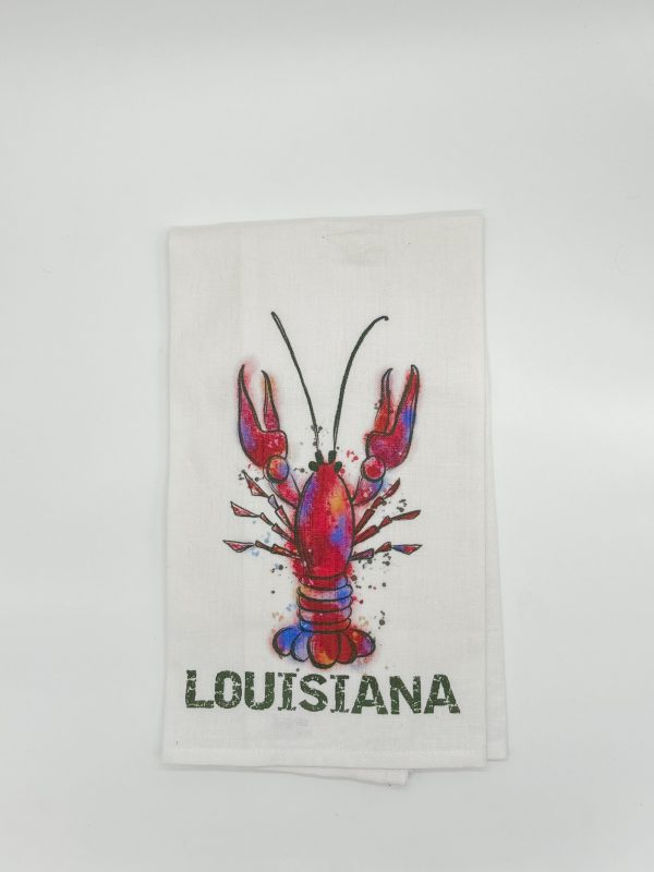 CRAWFISH LOUISIANA TOWEL For Discount