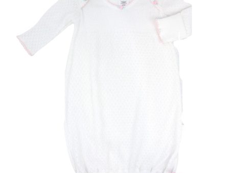 BABY DAY GOWN WITH ROSETTES 6 MONTH Online