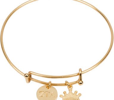 ZETA TAU ALPHA GOLD BRACELET Cheap