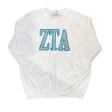 ZETA TAU ALPHA TWO COLOR SWEATSHIRT Cheap