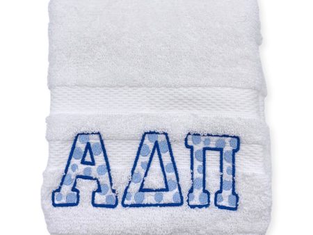 ALPHA DELTA PI DOT HAND TOWEL For Cheap