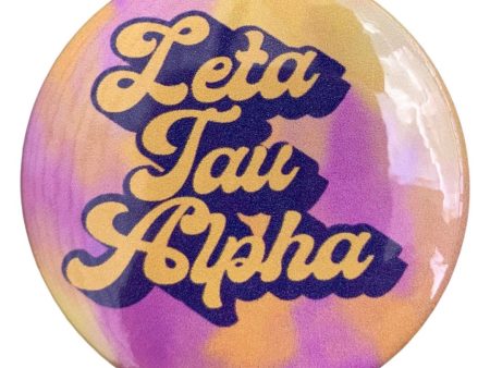 ZETA TAU ALPHA PURPLE & GOLD BUTTON Discount