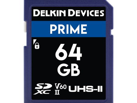 Delkin Devices 64GB PRIME UHS-II (U3 V60) SD Memory Card Online now