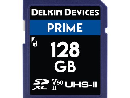 Delkin Devices 128GB PRIME UHS-II (U3 V60) SD Memory Card Fashion